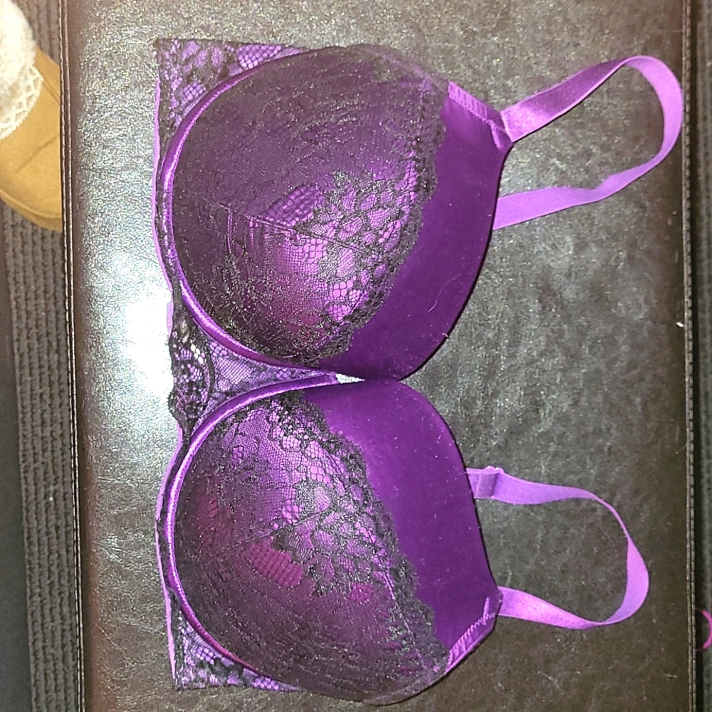 Cacique purple and black bra 40DD